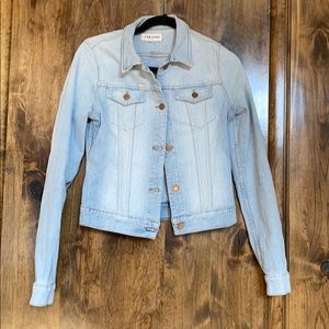 J Brand Lt Blue Denim Jacket w/ Copper Buttons M